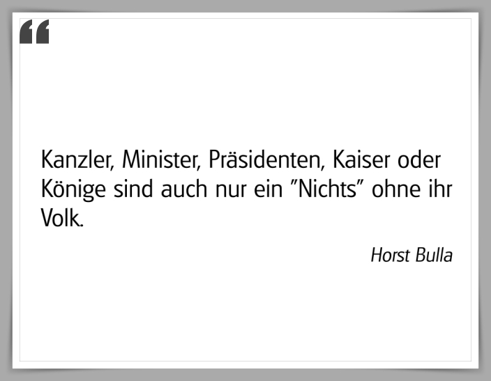 Bildgedicht: "Kanzler, Minister, Präsidenten"