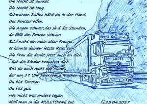 Vorschau Bildgedicht: Trucker......