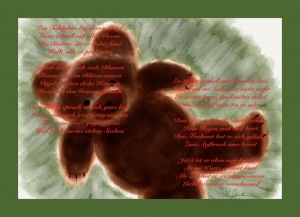 Vorschau Bildgedicht: Ein Teddybär lief über's Land
