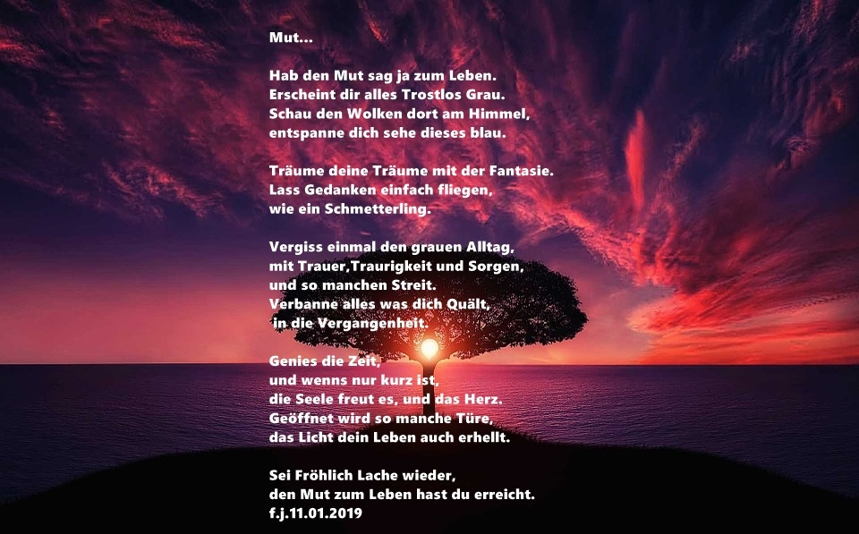 Bildgedicht: Mut.........