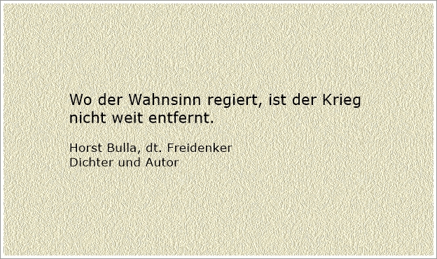 Bildgedicht: Wo der Wahnsinn regiert