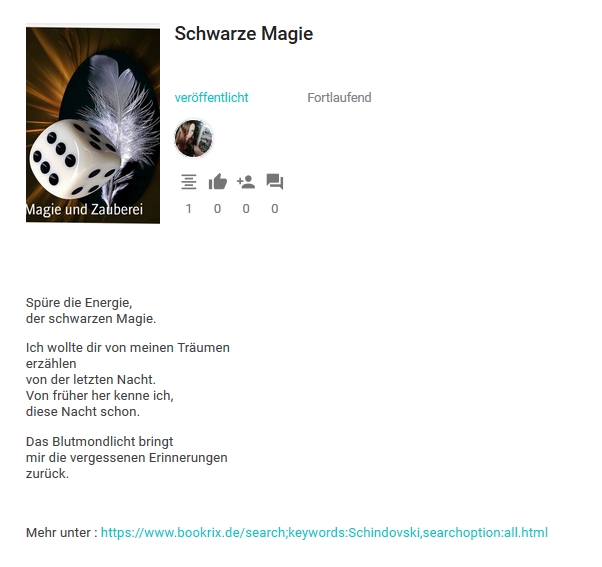 Bildgedicht: Schwarze Magie