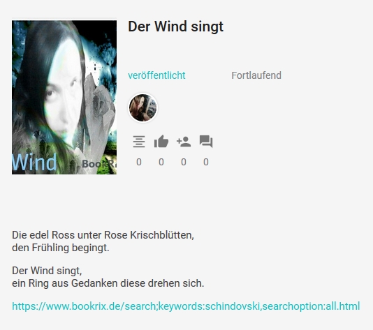 Bildgedicht: Der Wind singt