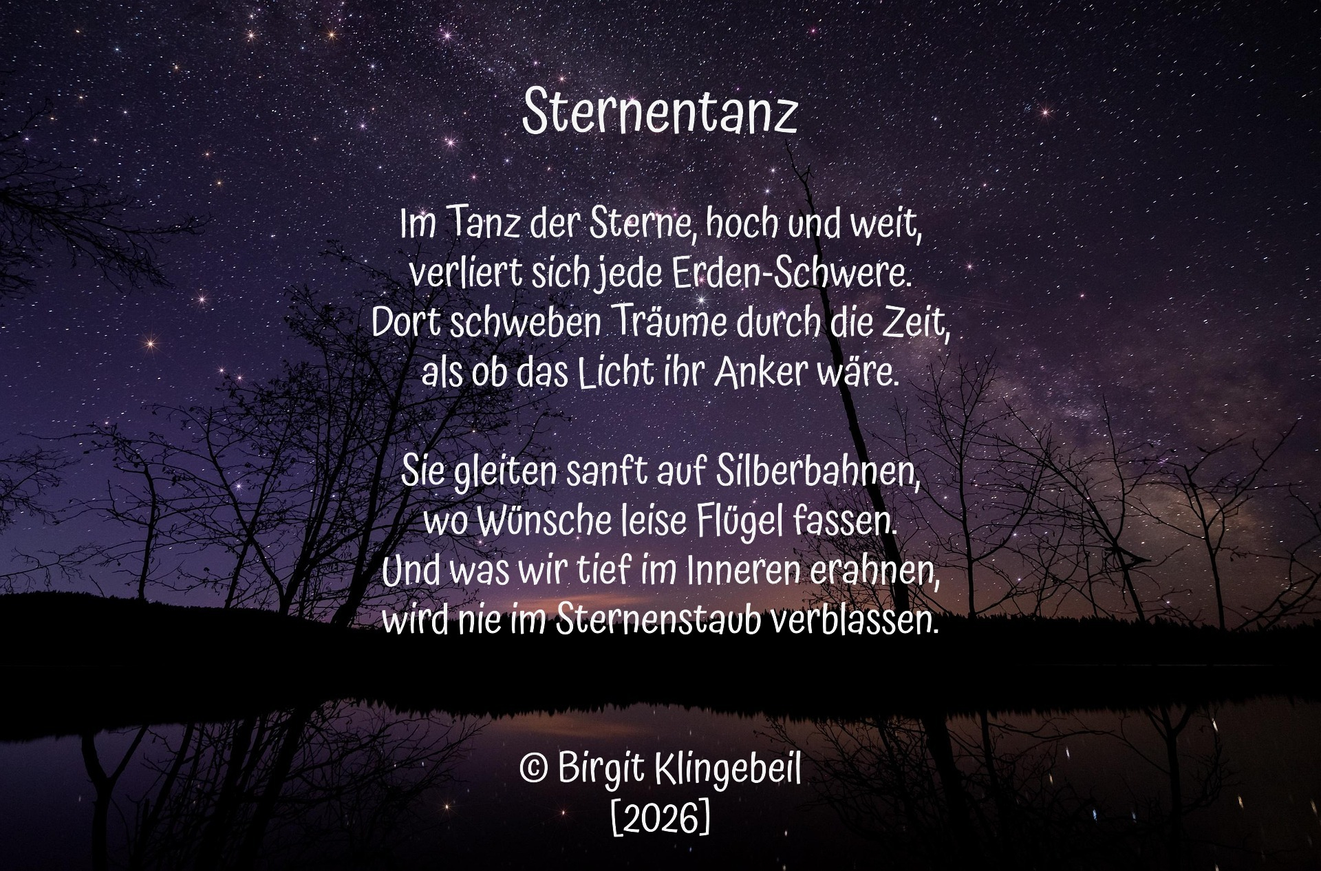 Bildgedicht: Sternentanz