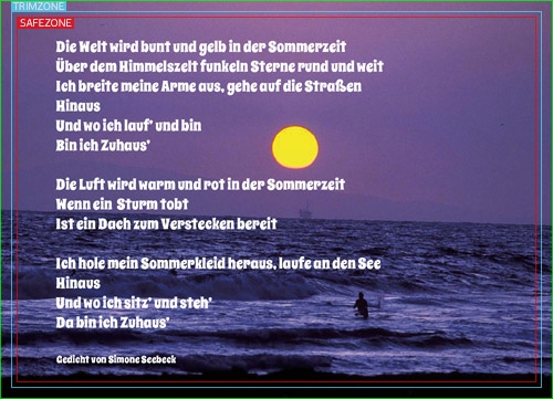 Bildgedicht: Sommerzeit
