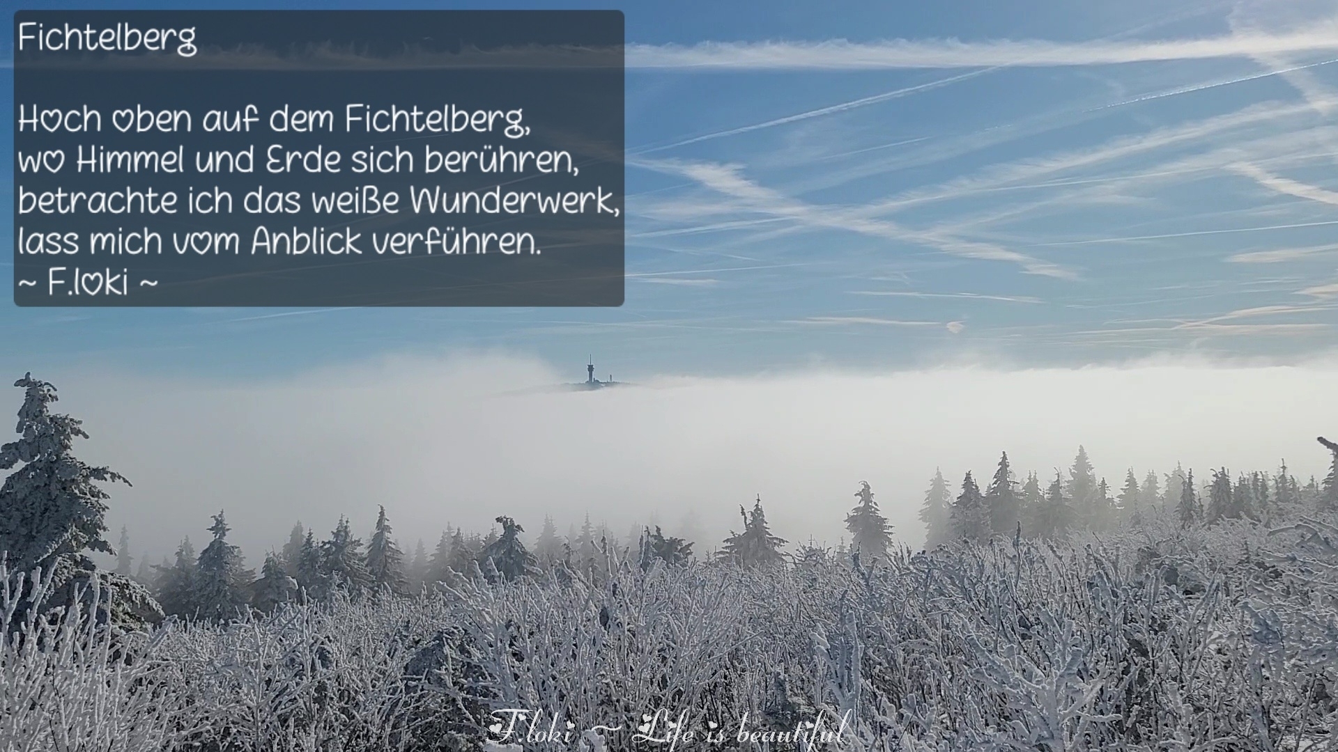 Bildgedicht: Fichtelberg