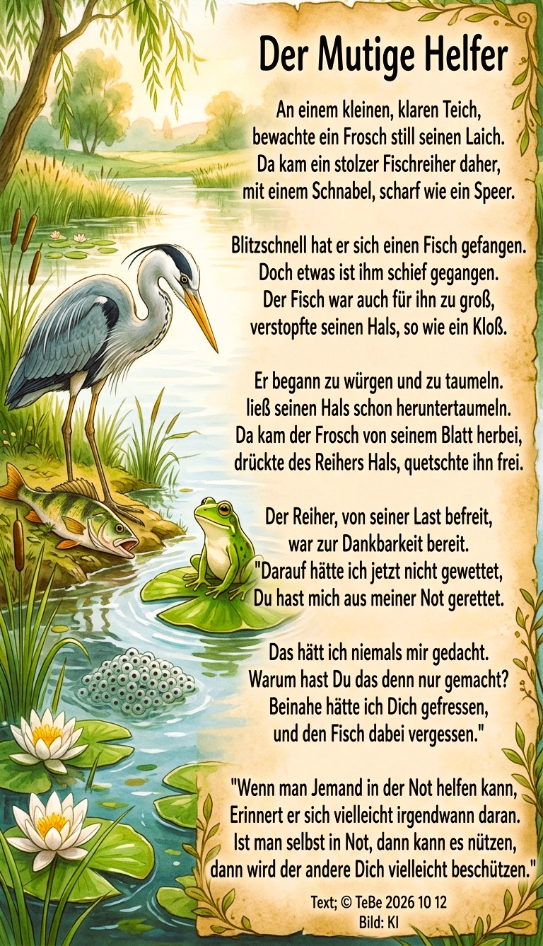 Bildgedicht: Der mutige Helfer