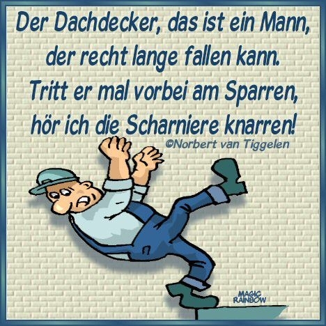 Bildgedicht: Dachdecker