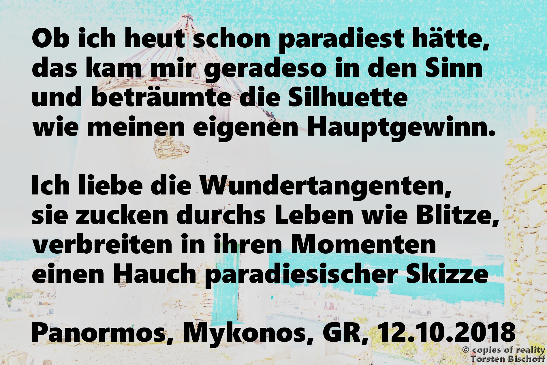 Bildgedicht: Skizze