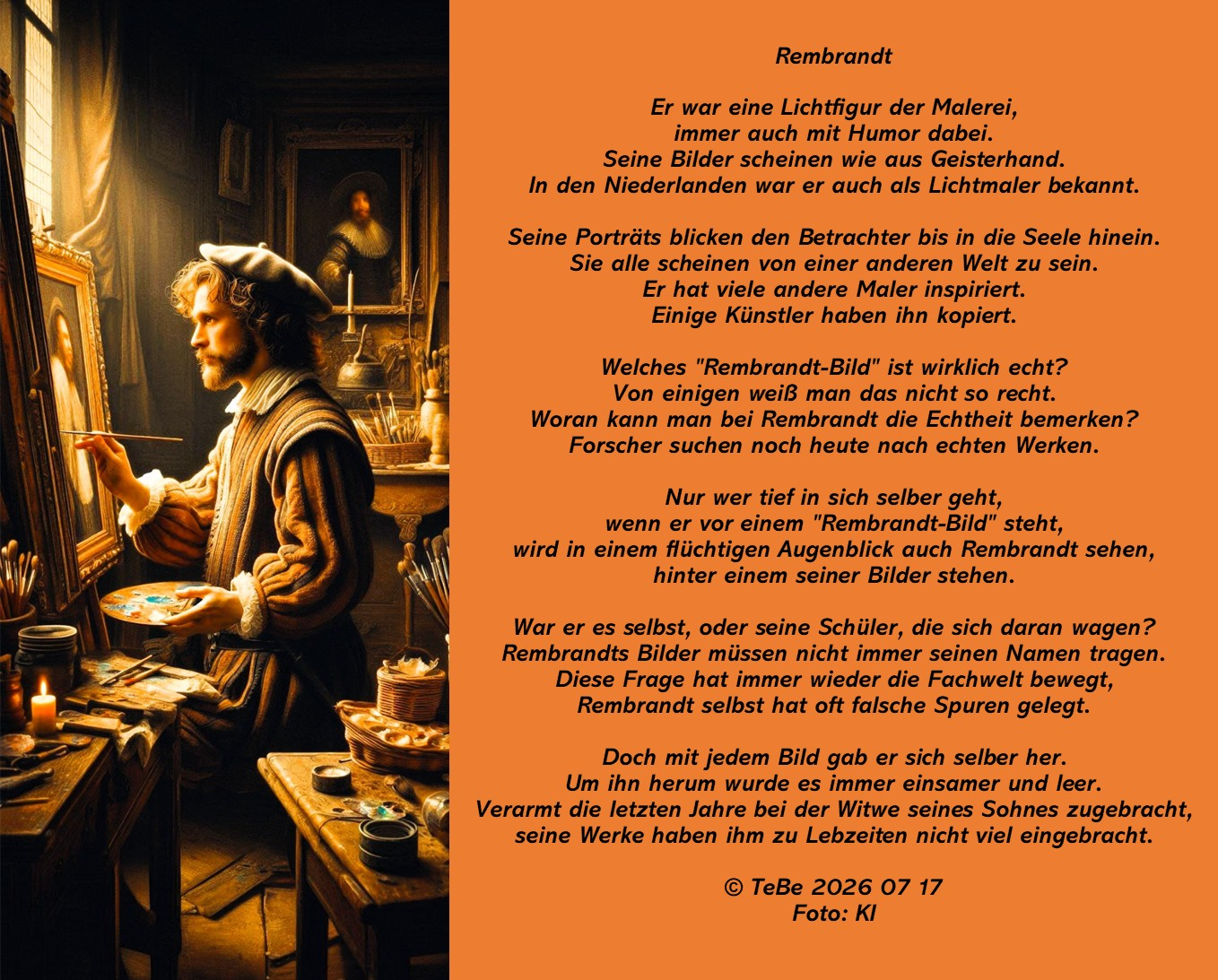 Bildgedicht: Rembrandt