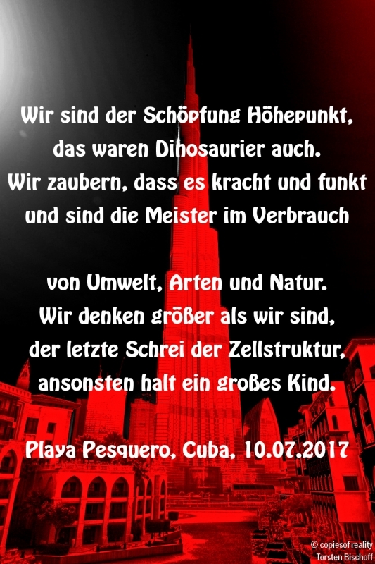 Bildgedicht: Wir sind ...