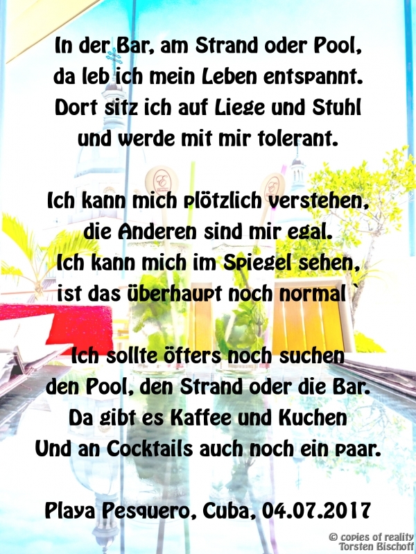 Bildgedicht: Urlaubseinsichten