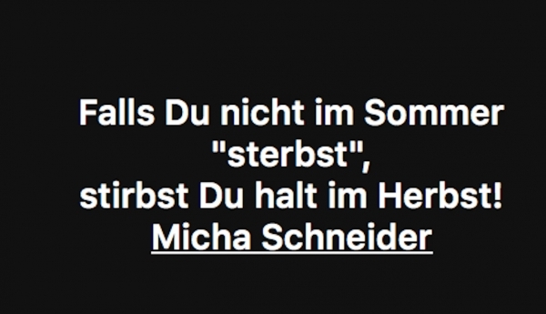 Bildgedicht: Falls Du nicht...