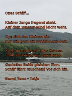 Bildgedicht: Opas Schiff...