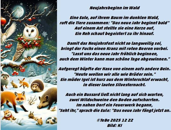 Bildgedicht: Neujahrsfest der Tiere
