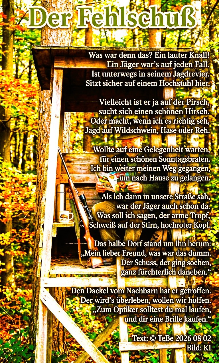 Bildgedicht: Der Fehlschu&szlig;