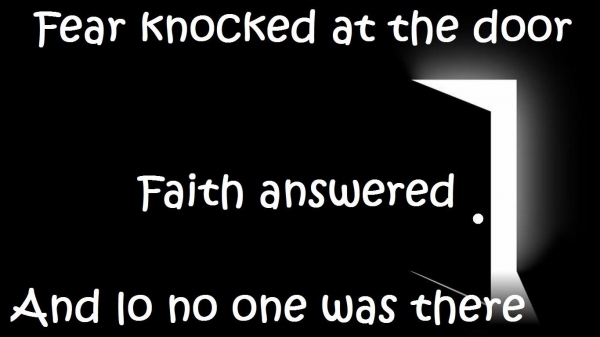 Bildgedicht: Faith Answered