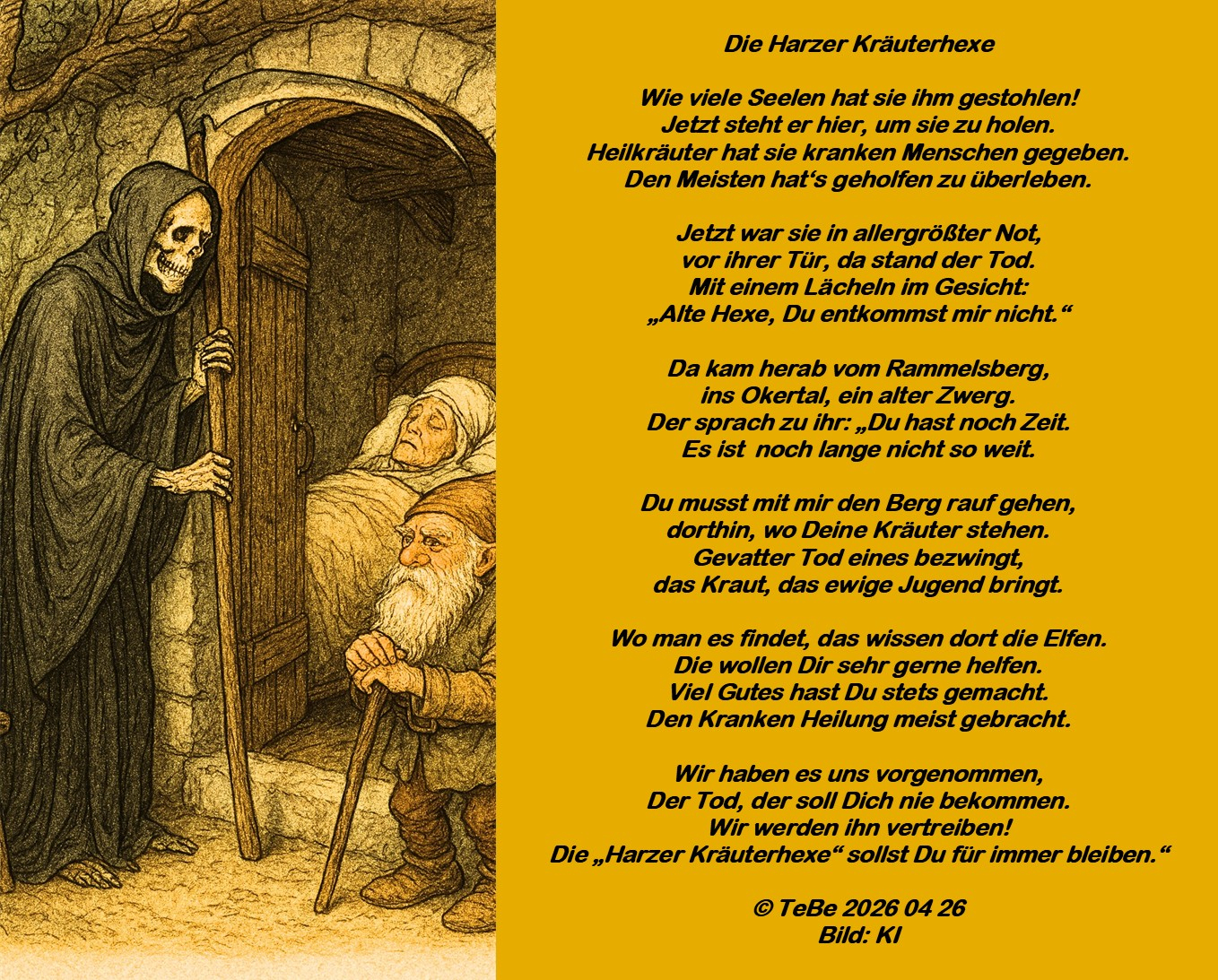 Bildgedicht: Die Harzer Kr&auml;uterhexe