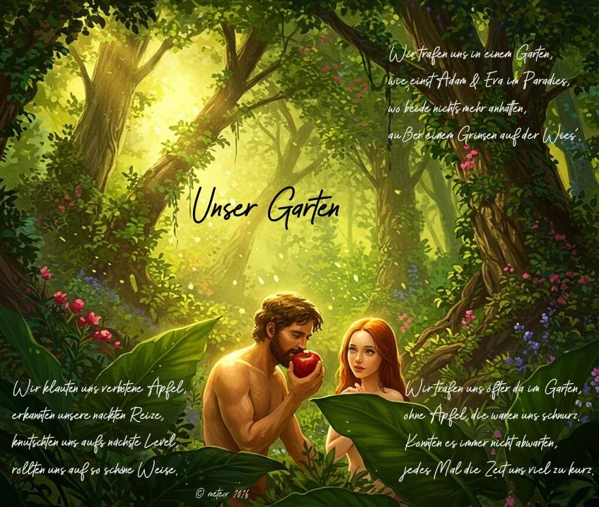 Bildgedicht: Unser Garten