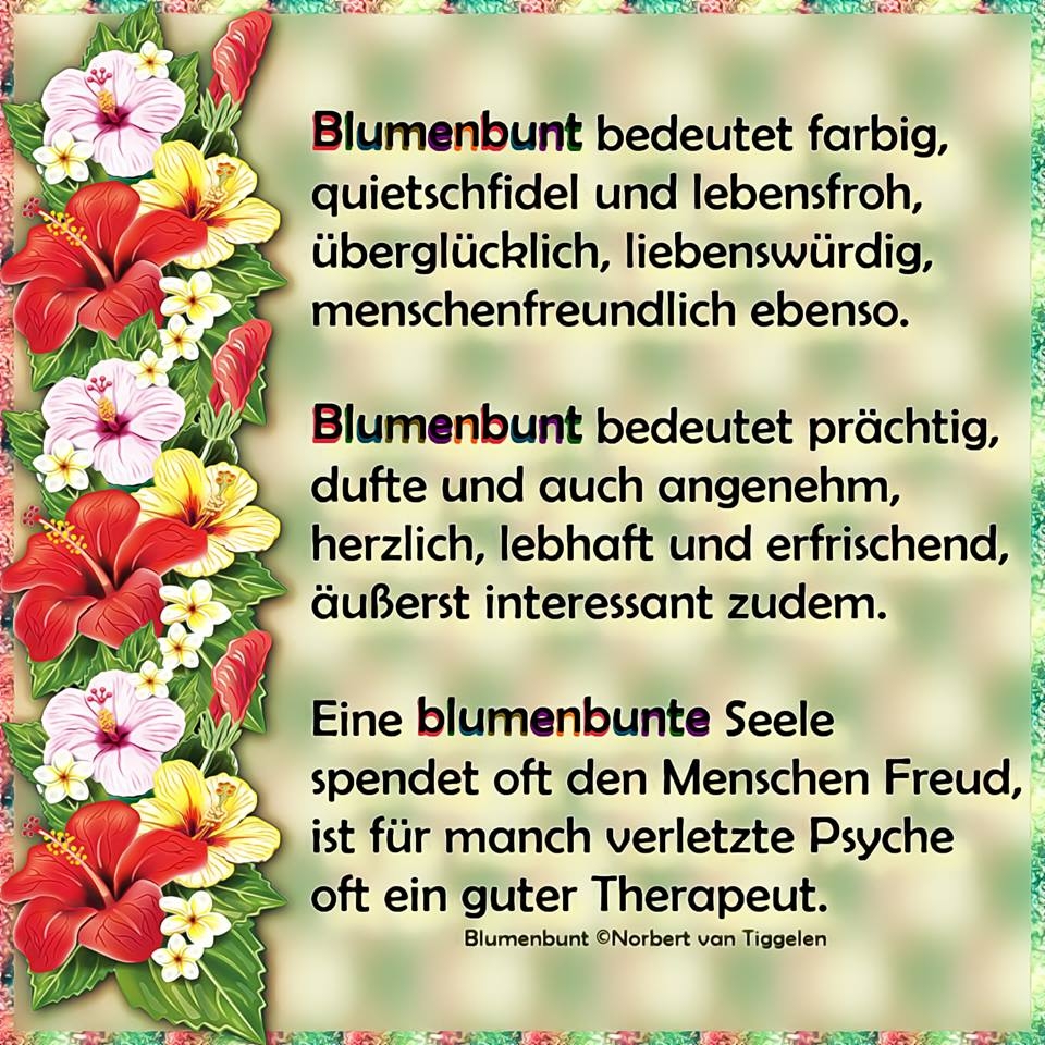 Bildgedicht: Blumenbunt