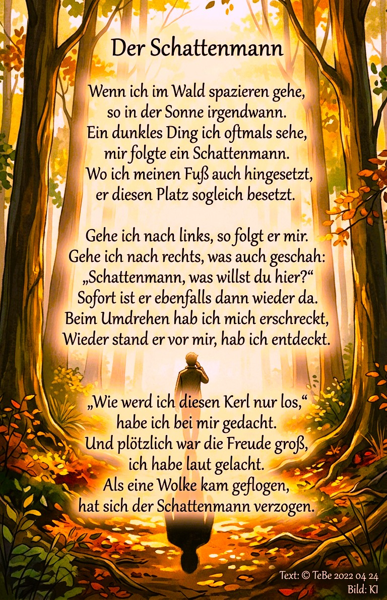 Bildgedicht: Der Schattenmann