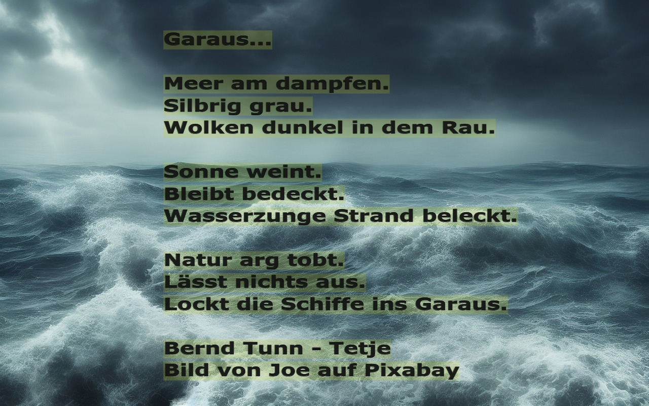 Bildgedicht: Garaus...