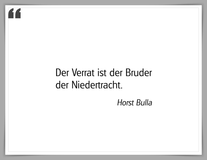 Bildgedicht: "Der Verrat"