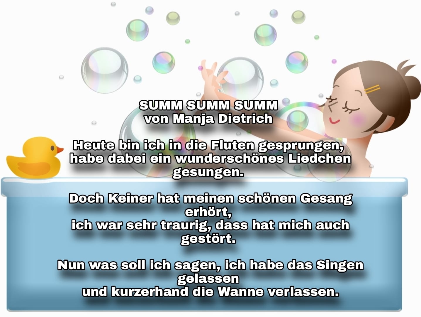 Bildgedicht: SUMM SUMM SUMM