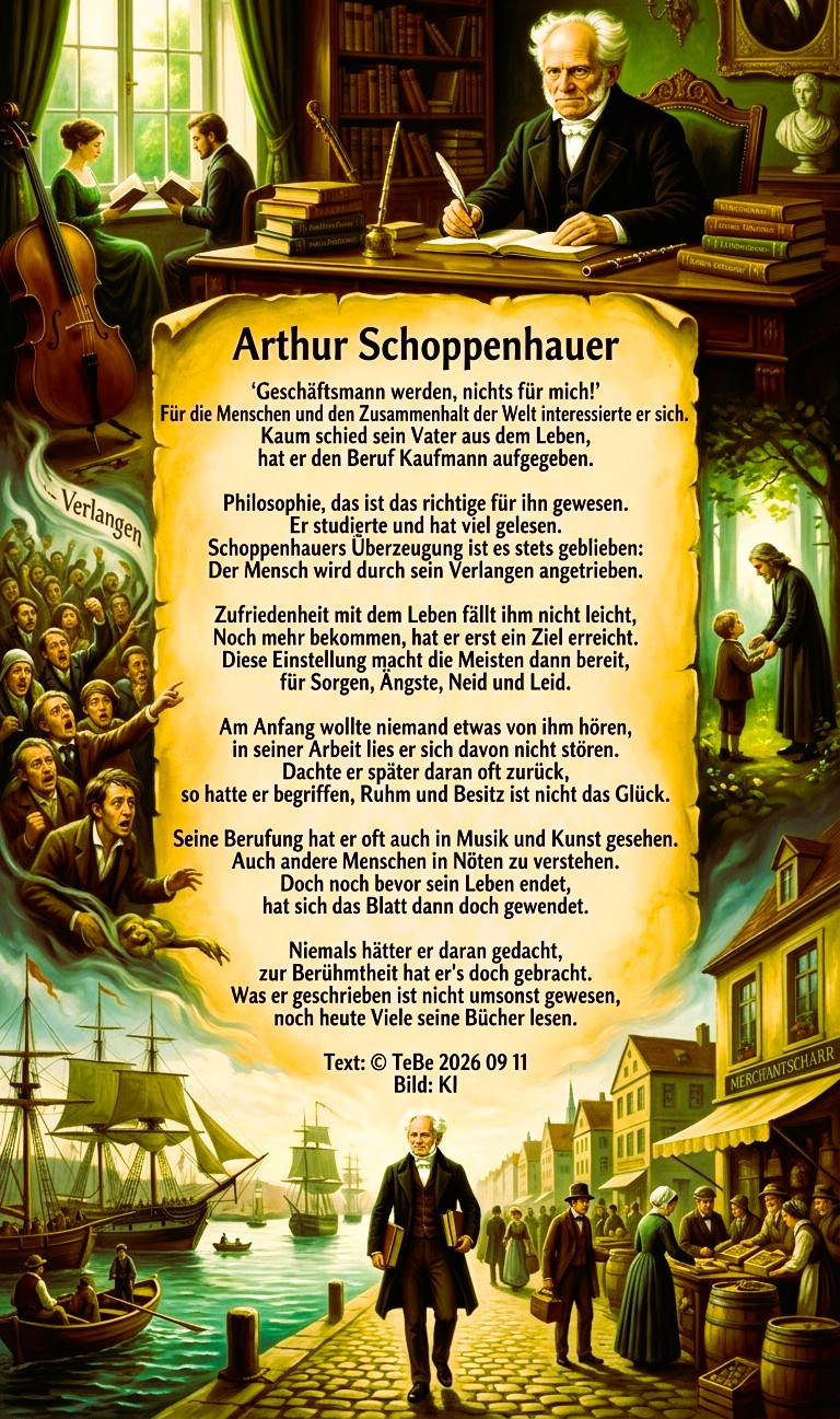 Bildgedicht: Arthur Schoppenhauer