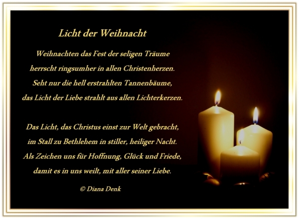 Bildgedicht: Licht der Weihnacht