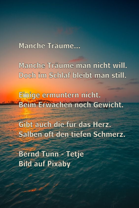 Bildgedicht: Manche Träume...