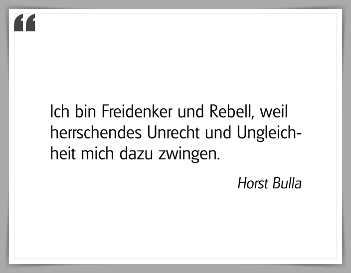 Bildgedicht: "Ich bin Freidenker"