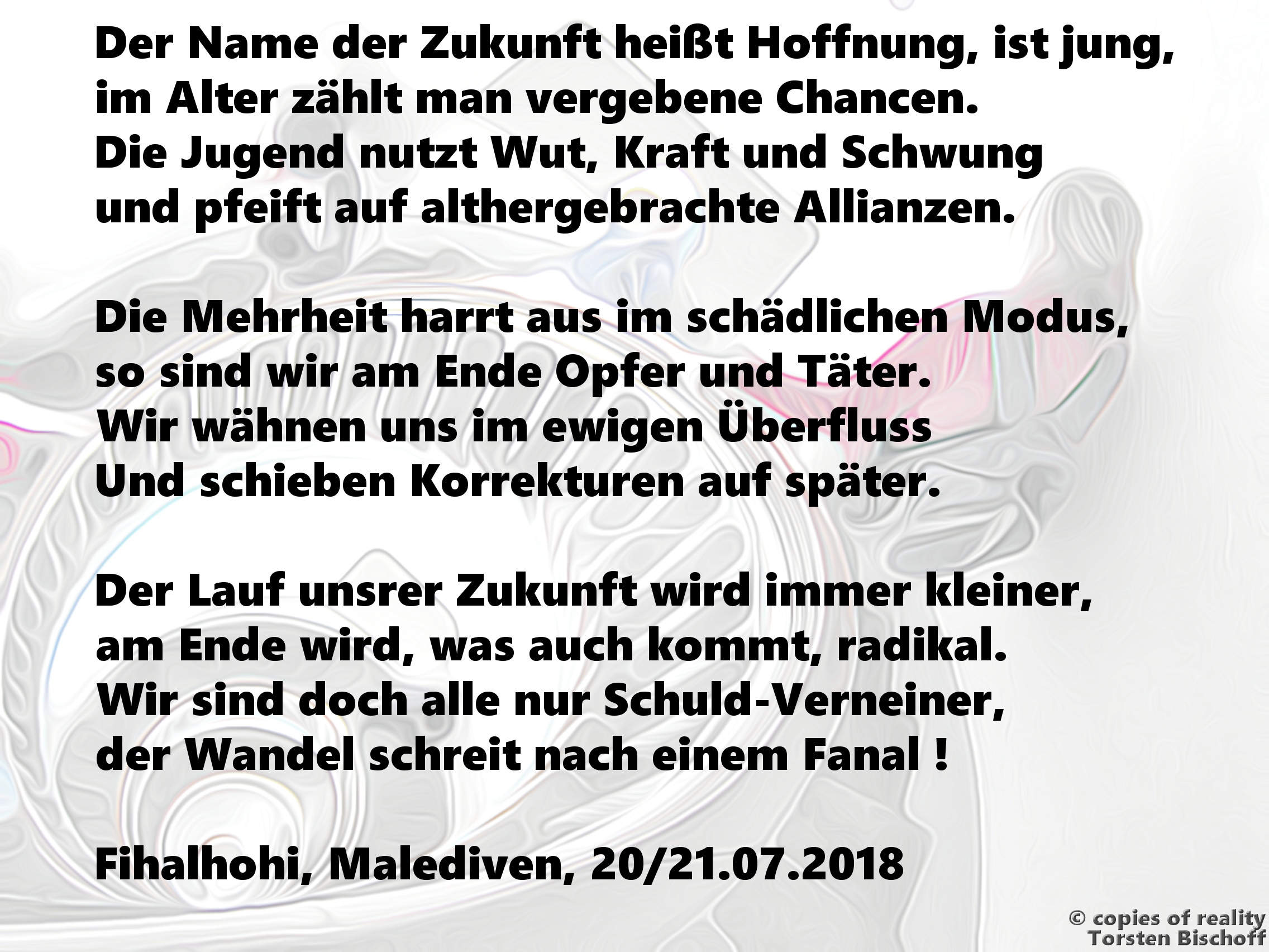 Bildgedicht: ...heißt Hoffnung