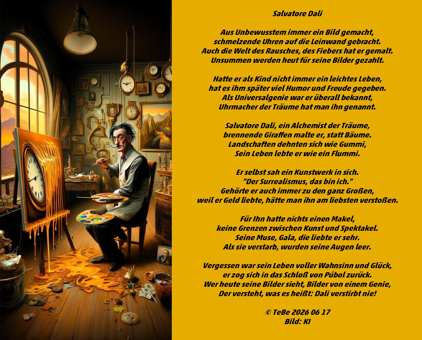 Bildgedicht: Salvatore Dali