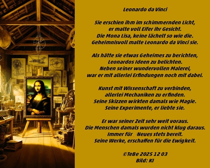 Bildgedicht: Leonardo da Vinci
