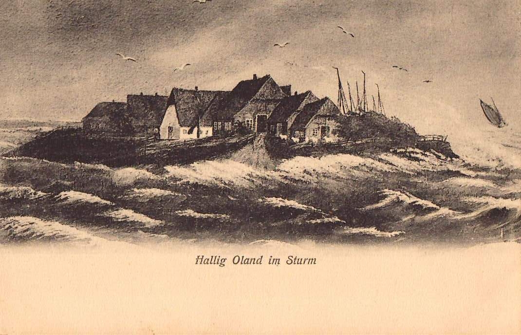 Bildgedicht: Hallig im Sturm 