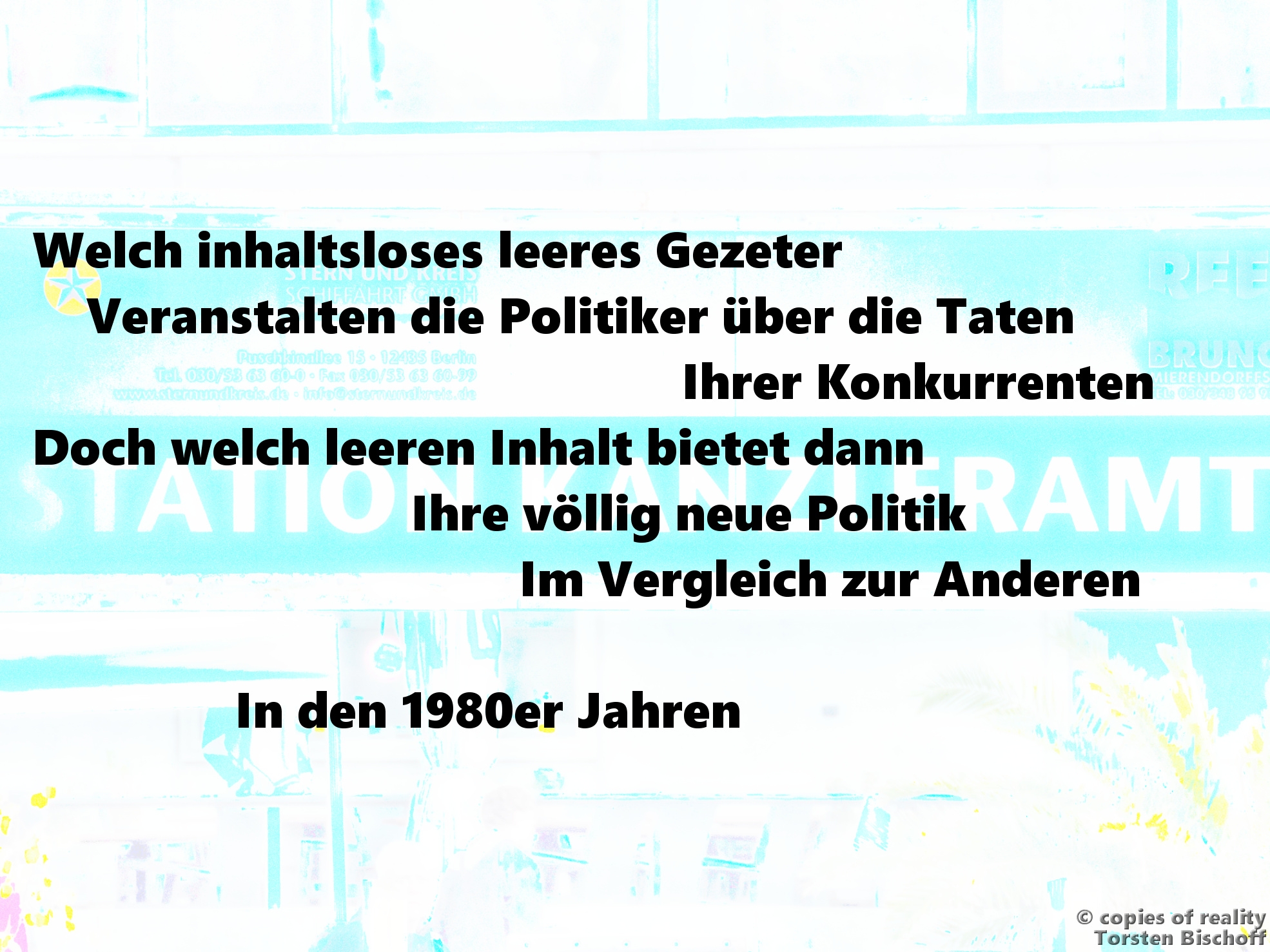 Bildgedicht: Politikgezeter