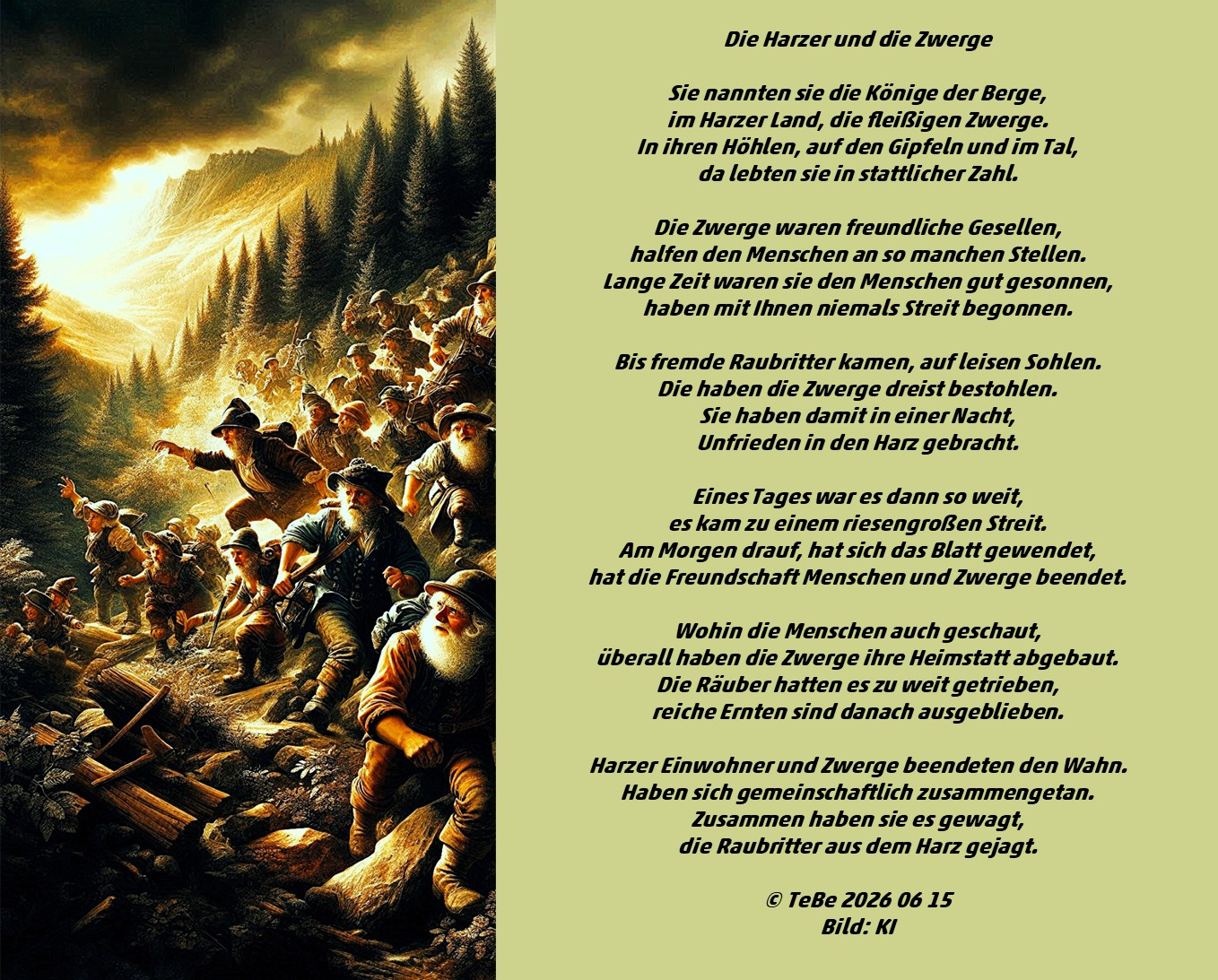 Bildgedicht: Die Harzer und die Zwerge