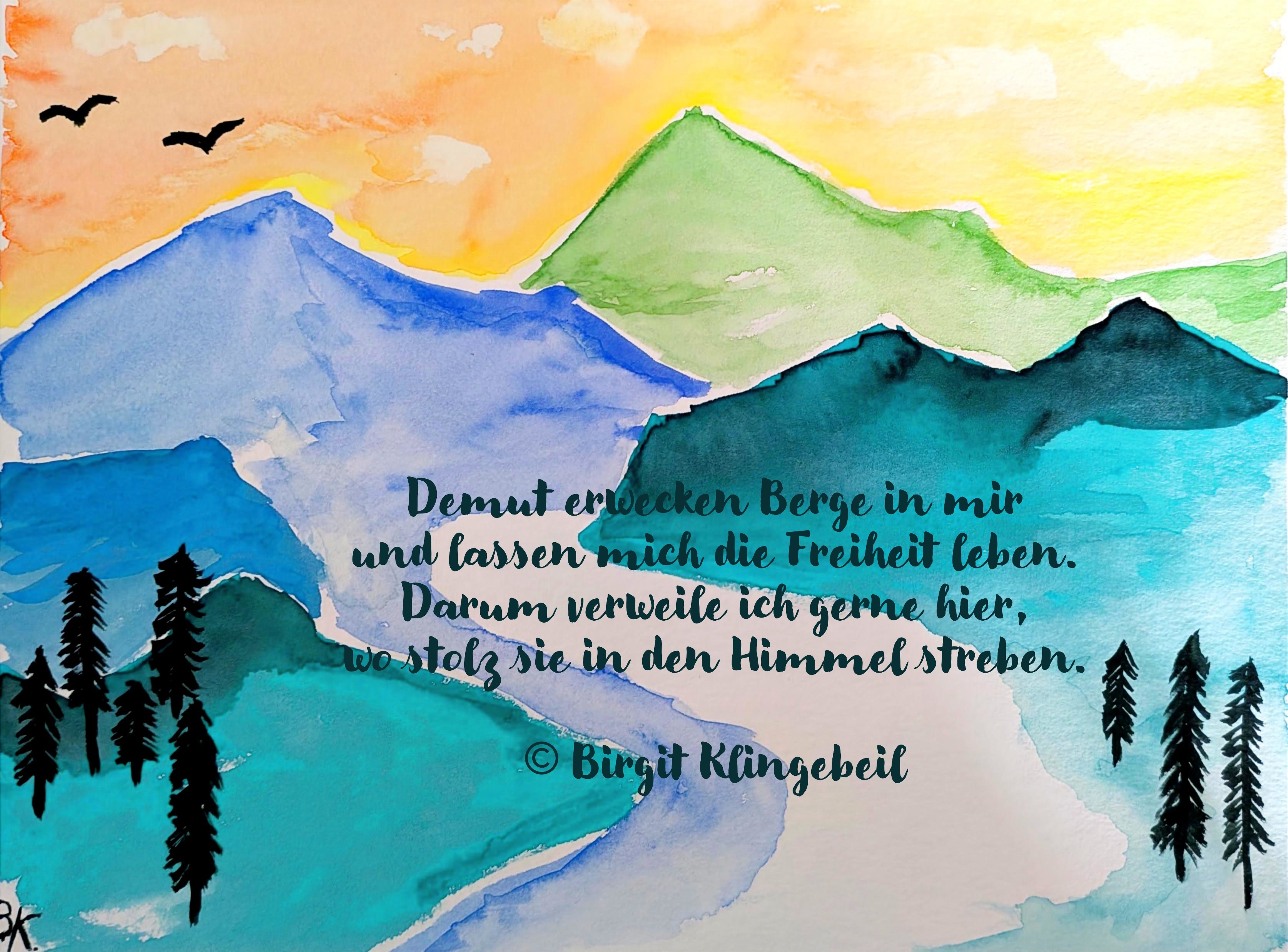 Bildgedicht: Berglandschaft