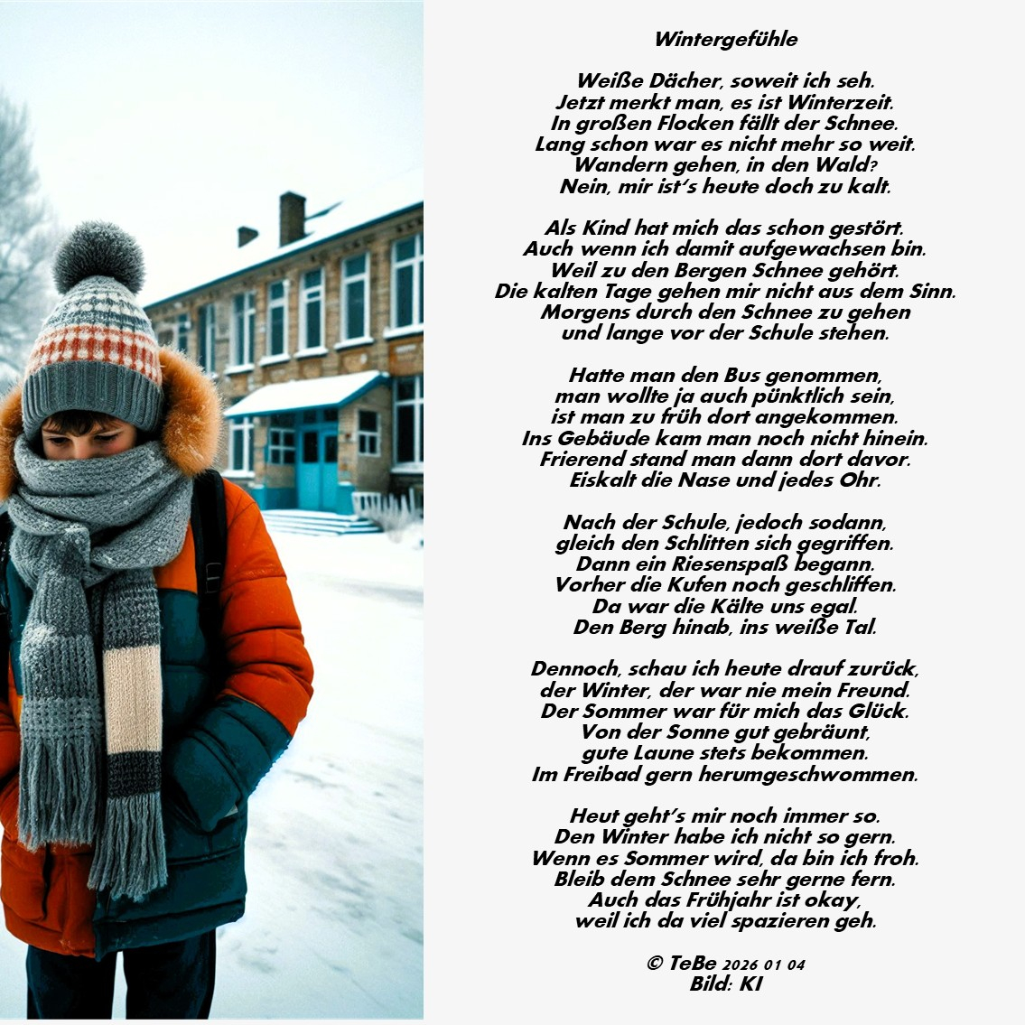 Bildgedicht: Wintergef&uuml;hle