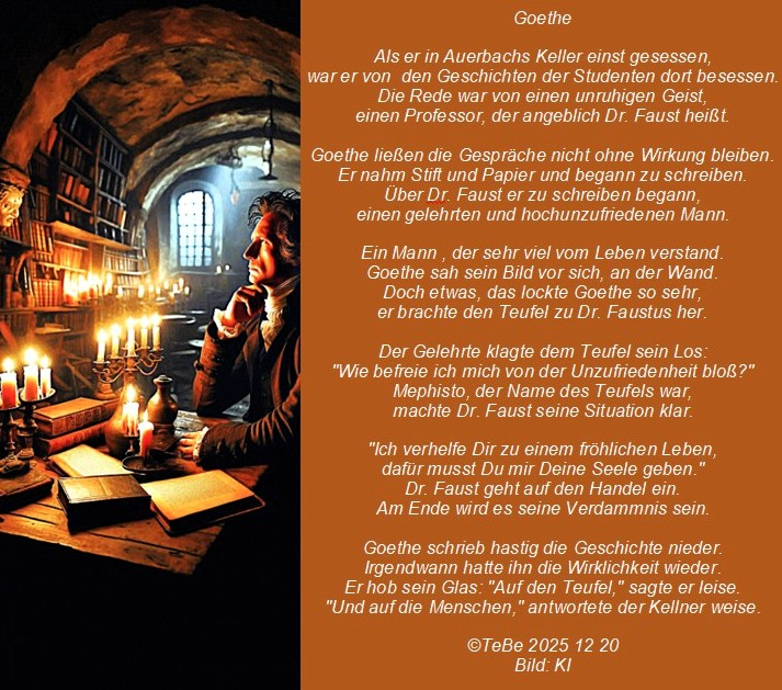 Bildgedicht: Goethe