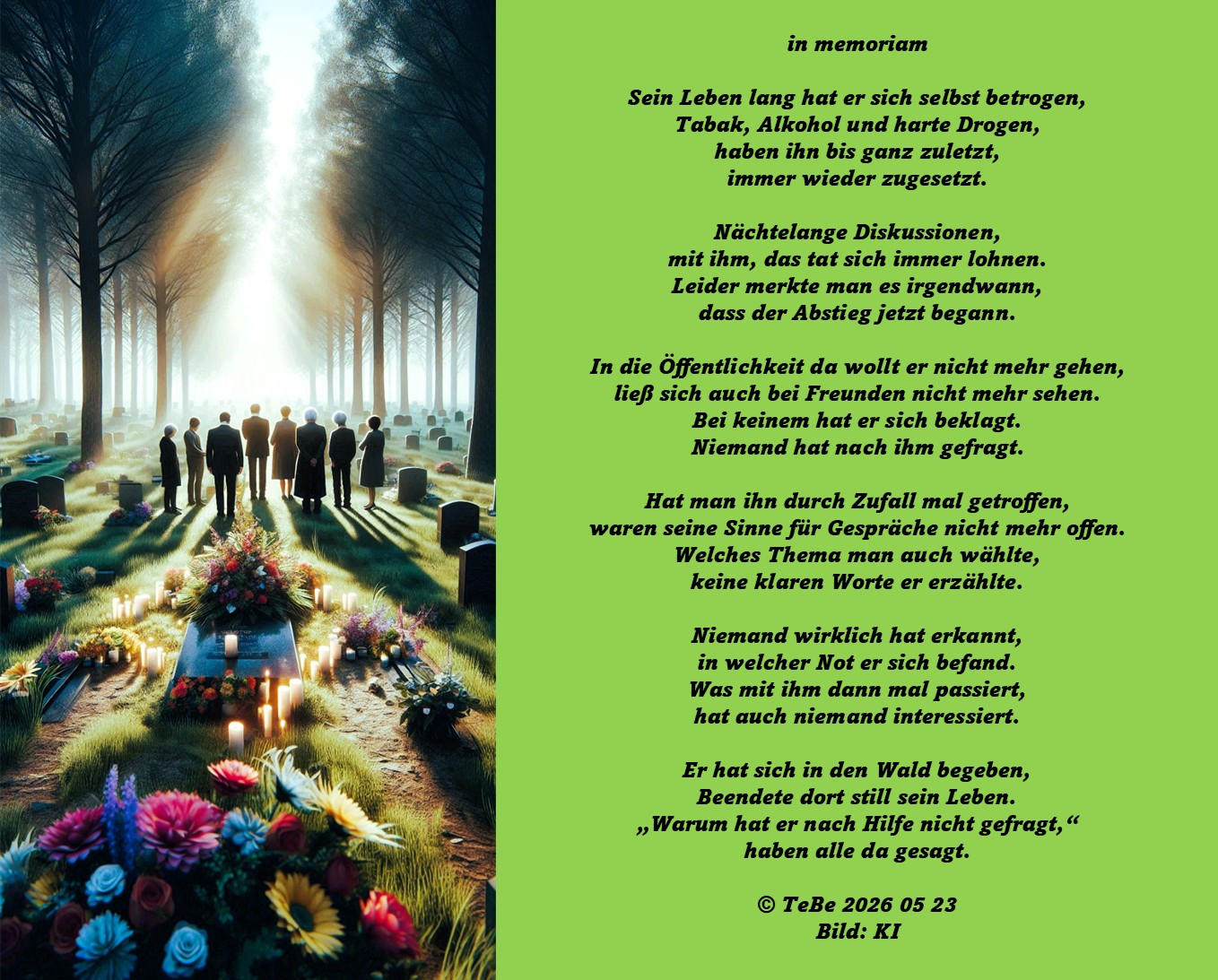 Bildgedicht: in memoriam