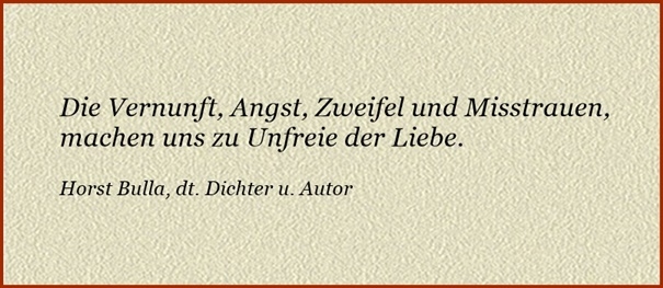 Bildgedicht: Die Vernunft, Angst, Zweifel und Misstrauen 