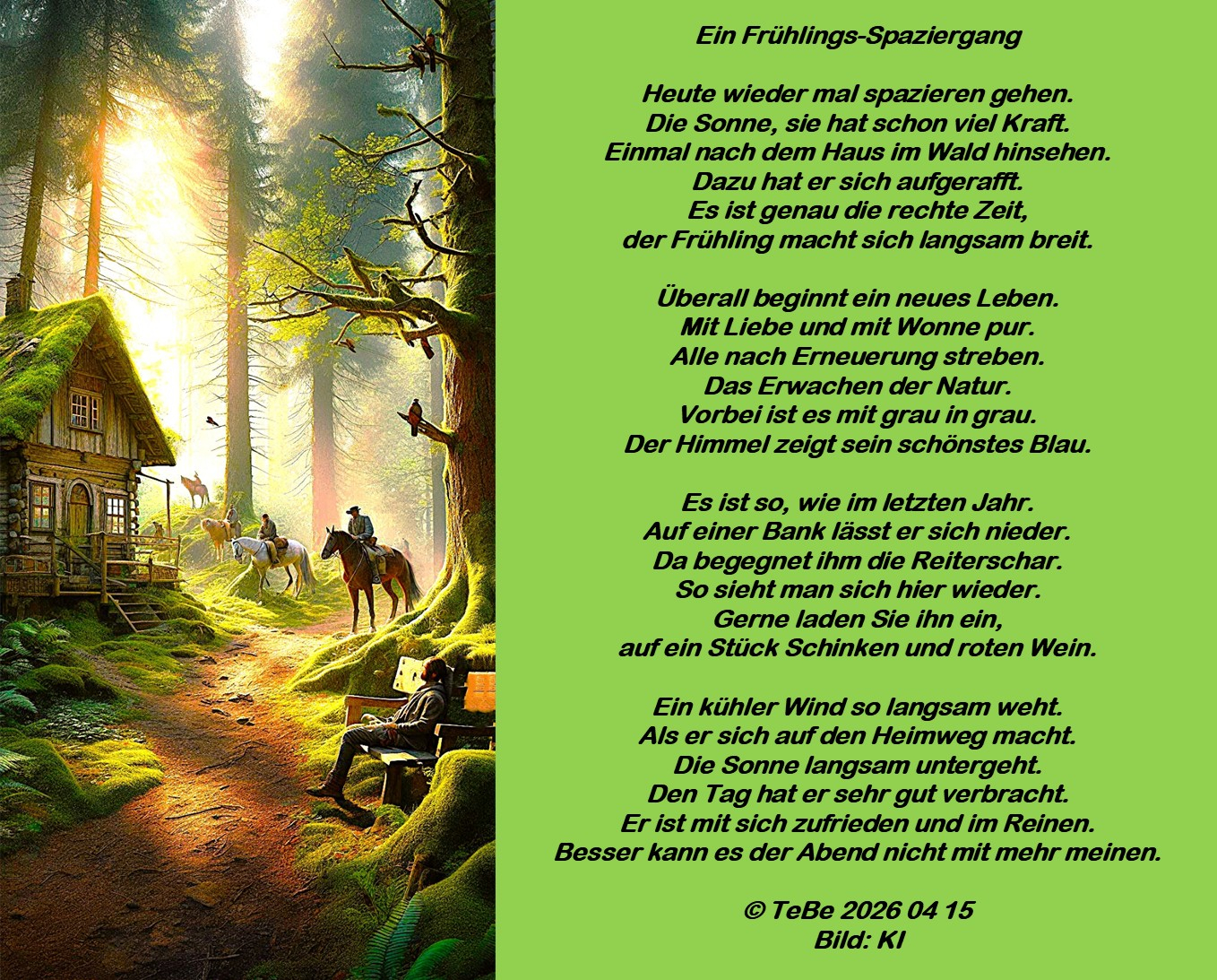 Bildgedicht: Fr&uuml;hlingsspaziergang