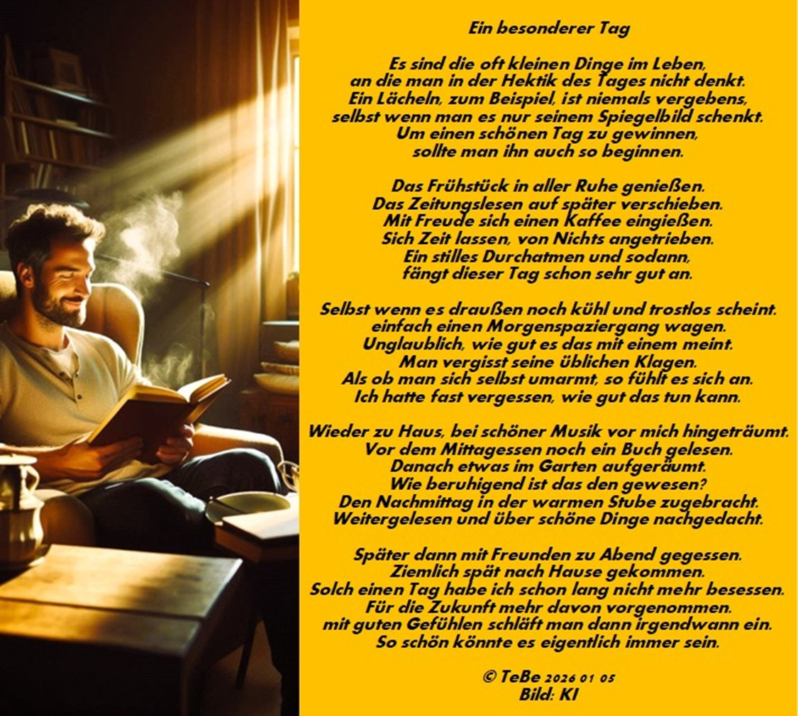Bildgedicht: Ein besonderer Tag