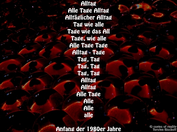 Bildgedicht: Alltag