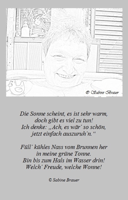 Bildgedicht: Sommerlicher Badespaß