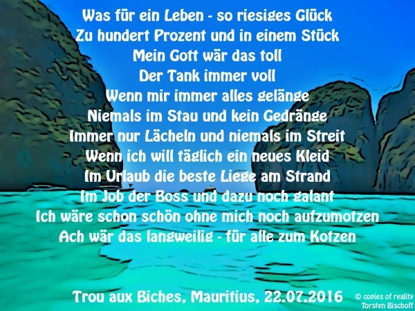 Bildgedicht: Riesiges Glück