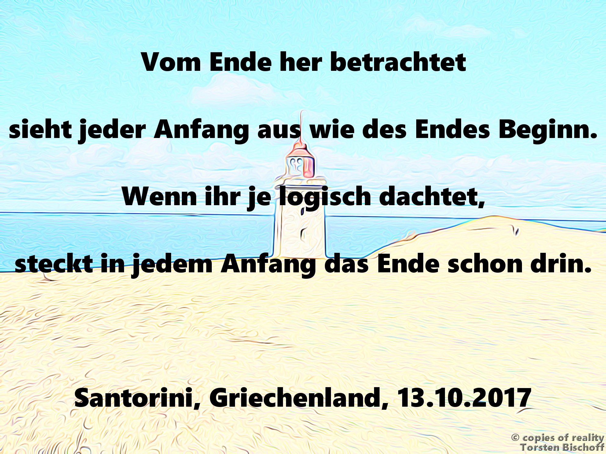 Bildgedicht: Ende & Anfang