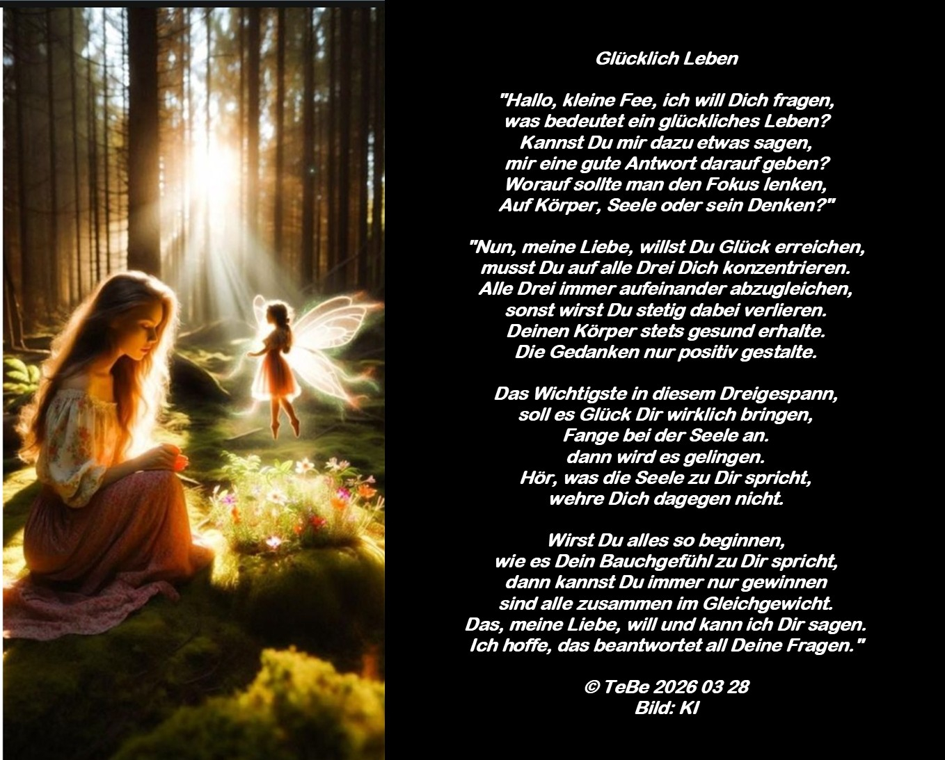 Bildgedicht: Gl&uuml;ckliches Leben